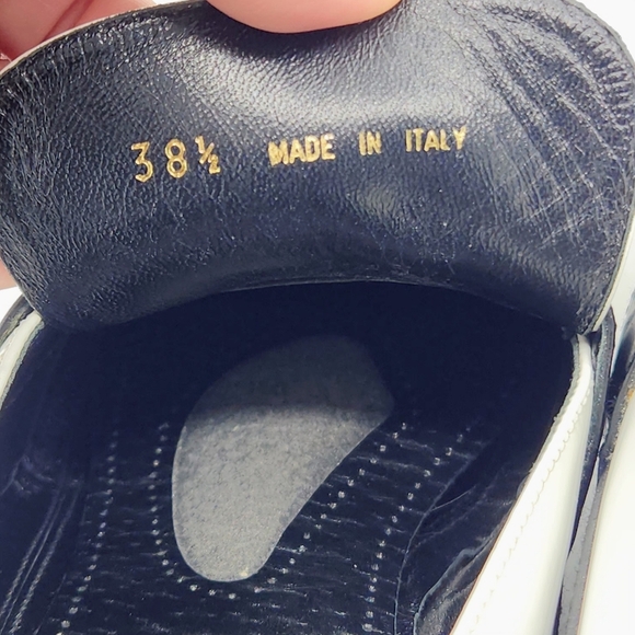 Céline Wedge Loafers Black White Colorblock Size 38.5 , 7 - 7.5 US - Picture 10 of 16